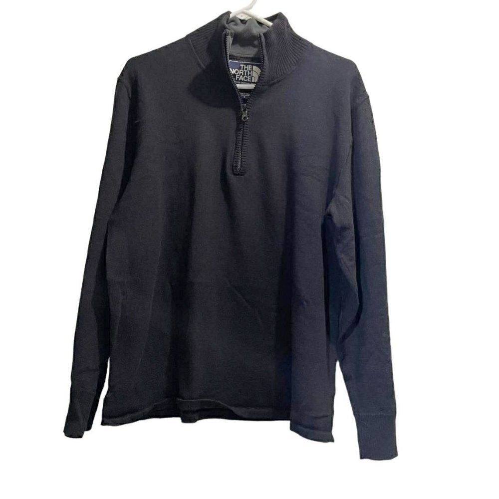 Mens The North Face Small Sweater 1/4 Zip Wool Blend